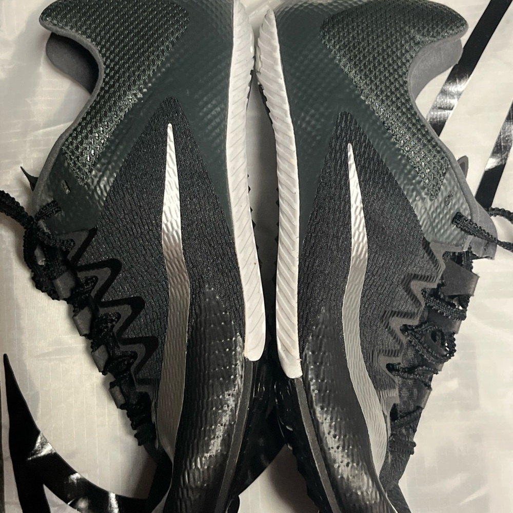 Nike Men’s Zoom Rival Sprinter Track Spikes Black Silver DC8753-001 NEW - Picture 4 of 6